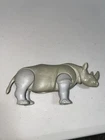 Vintage Playmobil 7012 Large Rhinoceros 6" Safari Figure Used. Price: $15.00.