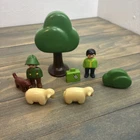 Playmobil 1-2-3 Vintage 1990 Shepherd Boy Sheep Dog Trees Farm Set (Q9) Used. Price: $24.99.