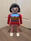 Playmobil Store Display - 24" Woman Female Girl Rare Pink Used. Price: $200.07.