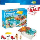 Playmobil 5575 Swimming Pool With Terrace Luxury Summer Mansion Fun New. Price: $58.00.