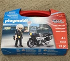 Playmobil Police Carry Case Toy Figure With Motorcycle And Accessories New. Price: $10.00.
