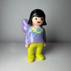 Playmobil 70400 Fairy Playground Tale Replacement Black Hair Girl Purple Wings Used. Price: $5.99.