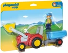 Playmobil 1.2.3 Tractor With Trailer Set #6964 New. Price: $42.98.