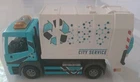 2009 Playmobil City Service Recycling Truck Blue & White Toy Vehicle Lights Used. Price: $25.00.