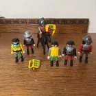 Playmobil 1993 Medieval Knights Soldiers Figures Horse Shields Vintage Lot Used. Price: $24.77.
