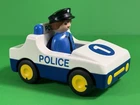 Vintage Playmobil 1-2-3 Police Car Vehicle W/ Officer Figure Geobra 1990 Used. Price: $9.15.