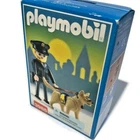 New Old Stock Nos 1997 Playmobil Policeman With Dog Figure Set #3985. Price: $15.99.