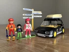Retro 1988 Toys - Playmobil 3693 Skier Snowboard Black Car Set W/ Extra Figure Used. Price: $29.99.