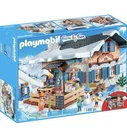 2 Playmobil Sets: Furnished School Building & Ski Lodge (discontinued) Used. Price: $95.00.
