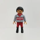Geobra: Playmobil - Sets 5685, 6947, 70168, 70325 Boy Grey & Red Hoodie Figure Used. Price: $6.74.