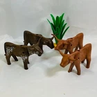Playmobil Western 3801/3749 Watering Hole Longhorn Trail Cattle/cows, Set Of Used. Price: $23.80.