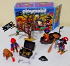 Vintage 1996 Playmobil Playset 3858: Braided Beard's Pirate Treasure + Bonus Pcs Used. Price: $35.69.