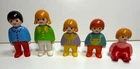 Vintage 1990 Playmobil Geobra 1-2-3 #6630 Family Of 5 Figures Used. Price: $15.00.