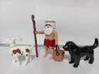 Playmobil Figures Shepherd Goat Villager Dog Nazarene Farmer Nativity Used. Price: $20.90.