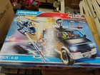 Playmobil City Action Helicopter Pursuit W/runaway Van 70575 New Out Of Box. Price: $46.00.