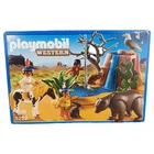 Playmobil Western 5252 Native American Children Bear Cave New Ret Ages 4-10 2011. Price: $70.34.