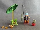 Euc Playmobil 3864 Angler - Fisherman, Pole, Fish, Ducks, Chair, And Umbrella Used. Price: $14.49.