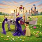 Playmobil 6855 Royal Horse Stable Princess Purple Used. Price: $14.99.