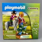 Playmobil Country Pony Walk 5688 Gray Little Girl Mom Riding Horse New. Price: $14.99.