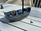 Vintage Playmobil 3860 Black Corsair Pirate Ship Boat Incomplete Missing Pieces Used. Price: $39.99.
