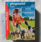 Playmobil Walker Figure With 4 Dogs & Leashes 5380 New. Price: $9.00.