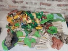 Playmobil Animals Zoo Wildlife Figures Lot Elephant Giraffe Rhino Trees Fences Used. Price: $162.00.