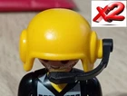 Playmobil X2 Yellow Helmets Micro Pilot Helicopter Rescue Used. Price: $5.40.
