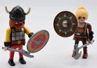 Playmobil Figures Set Viking Warrior Medieval Ax And Shield. Geobra Used. Price: $11.90.