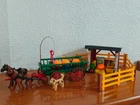 Playmobil Lot Car Wagon Shed Farmer Villager Belen Used. Price: $70.94.