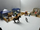 Playmobil Country 5109 Haflinger Horse With Rider & Added Double Stables - Rare Used. Price: $55.00.