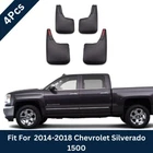 4PC Front & Rear Mud Flaps Splash Guards For 2014 2018 Chevy Silverado 1500 New. Price: $134.97.