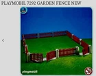 Playmobil 7292 Garden Fence Add On. Rare! New In Package!. Price: $34.99.