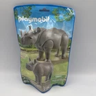 Playmobil 6638 (2 Piece Set) Nashorn Rhinoceros New Sealed. Price: $31.44.