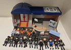 Playmobil Take Along Police Station #5689 Incomplete With Extra Figures Used. Price: $30.00.