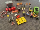 Playmobil Lot Road Construction, City Garbage Crew Figures Workers Tools Sweeper Used. Price: $12.99.
