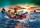 Playmobil 5137 Pirate, Shark, Row Boat, Cannon - 100% Complete Used. Price: $22.99.