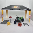Playmobil 70552 Stunt Show Tent Motorcycle Bikes Figures Accessories Incomplete Used. Price: $14.55.