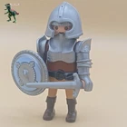 Playmobil-figure-man-knight-medieval-warrior-castle-swordman-brown Used. Price: $7.10.