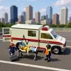 Playmobil 5952 Ambulance Lights And Sound Work! Complete With Box Used. Price: $21.24.