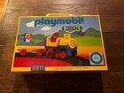 Playmobil 6911 2 3 Small Train Set 1994 Complete Original Box Extra Fig Track Used. Price: $29.99.