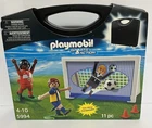 Playmobil #5994 - Soccer Set Carrying Case With 3 Figures New Sealed. Price: $14.50.
