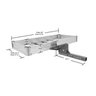 Elevate Outdoor Folding Aluminum Cargo Carrier Tray 50" Hitch Mount Rack New. Price: $128.00.