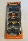 2018 Matchbox 5 Pack GBJ72 No Road, Problem Off-road Series, Nip New. Price: $10.00.