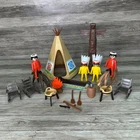 Playmobil Native American Teepee Figures Horses Canoe Accessories Vintage Geobra Used. Price: $44.26.