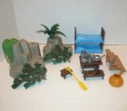 Playmobil 3826 Fishing Cabin Accessories Rocks Furniture Basket Stairs Plant Lot Used. Price: $20.00.