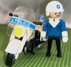 Vintage Playmobil #3564 Motorcycle & Policeman Figure 1990 Used. Price: $12.74.