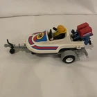 Vtg Playmobil Speedboat And Trailer Part Of 3198 No Box Used. Price: $26.00.