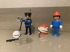 Playmobil 9805 Vintage Policeman / Patrolman + Fireman - Euc Used. Price: $24.00.