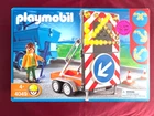 Playmobil 4049 Road Traffic Sign Trailer Light-up Battery Operated New 2007. Price: $149.00.