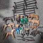 Playmobil #1002 Cowboy Deluxe Set. Incomplete. Used With Box Read Description!. Price: $30.80.